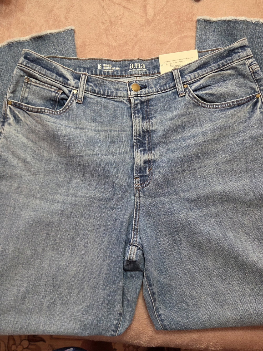 ana Light Wash Blue High-Rise Jeans